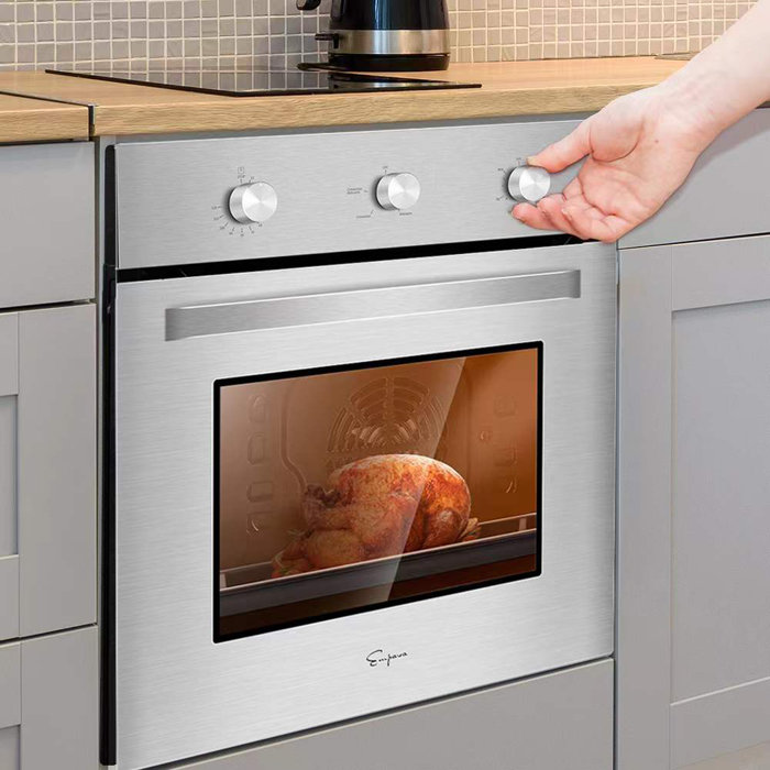 Empava 24" 2.3 Cubic Feet Gas Convection Wall Oven & Reviews Wayfair